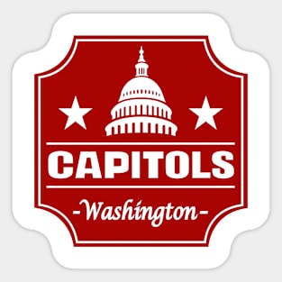 Defunct Washington Capitols Basketball 1946 Sticker